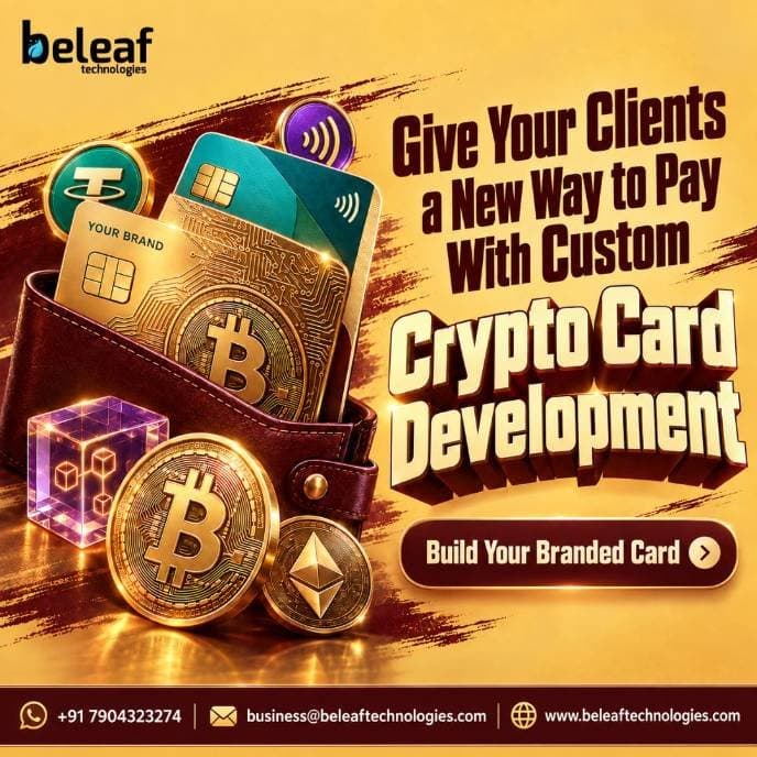 Photo shared by Henrywalker: Give Your Clients a New Way to Pay With Custom Crypto Card Development

You share a preview of you