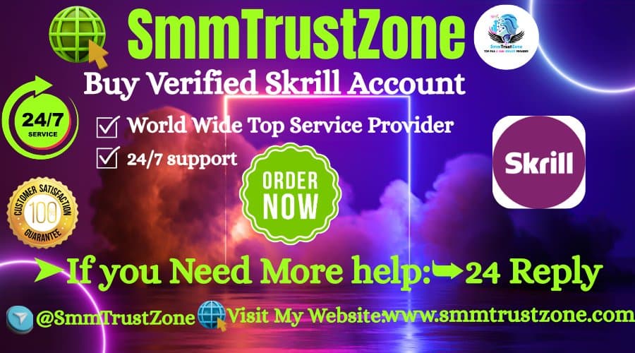 Photo shared by Buy Verified Paypal Accounts: Buy Verified Skrill Accounts Online | Fast Delivery & Secure Payments

Buy Verified Skrill Account