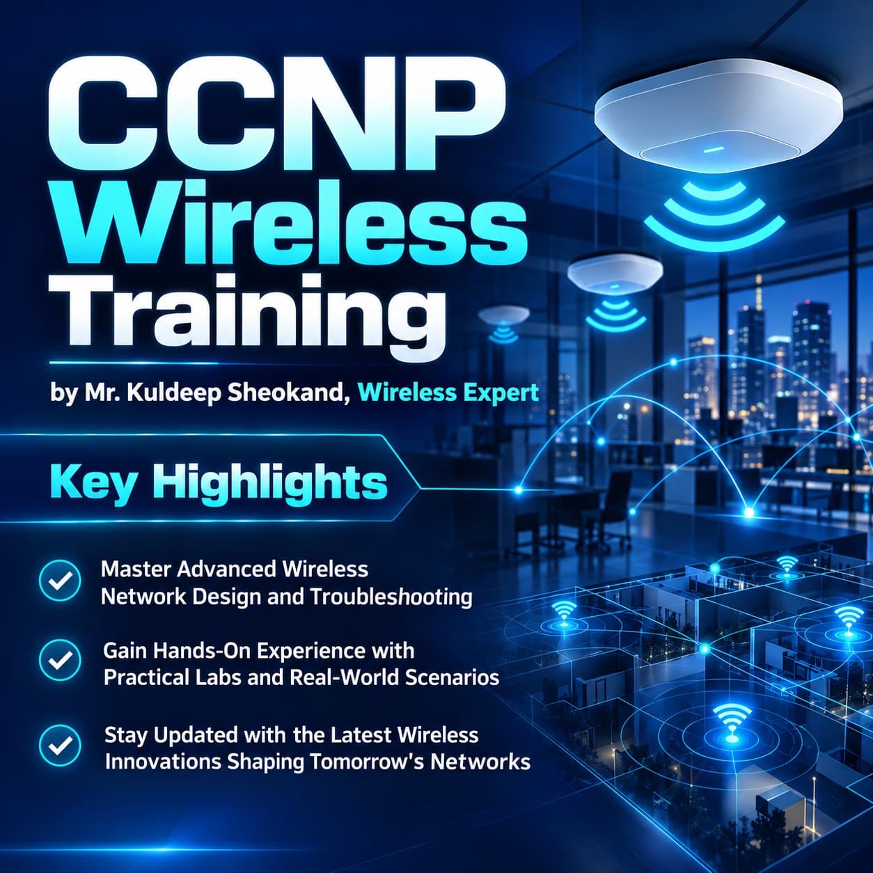 Photo shared by gayani: CCNP Wireless Training and Certification provides in-depth knowledge on designing, configuring, and 