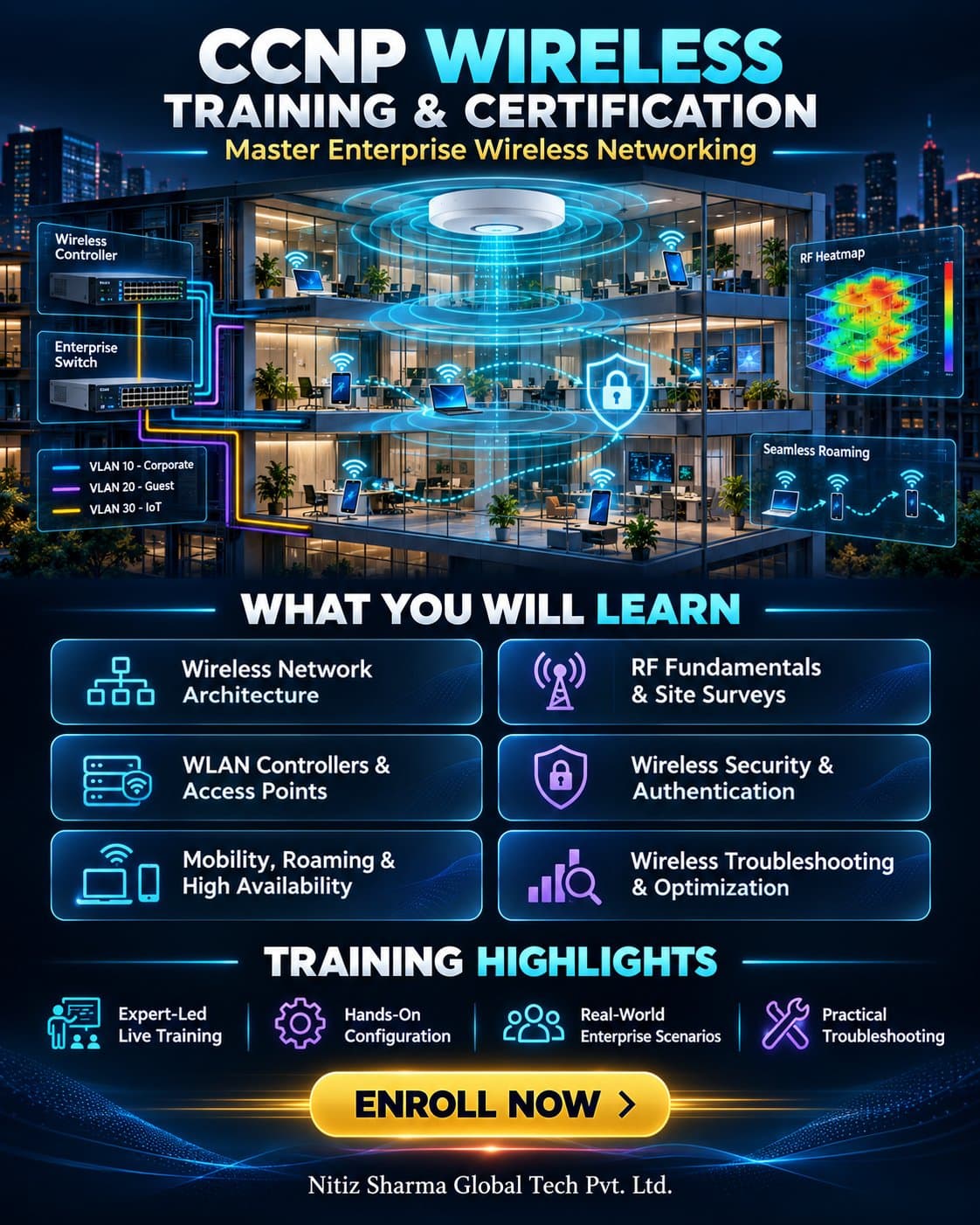 Photo shared by gayani: CCNP Wireless Training and Certification provides in-depth knowledge on designing, configuring, and 