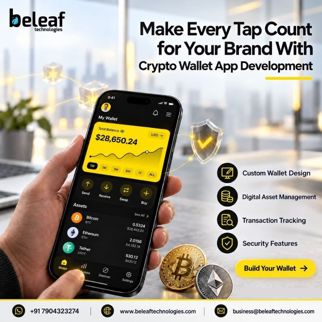 Photo shared by Henrywalker: Make Every Tap Count for Your Brand With Crypto Wallet App Development
Your customer opens their ph