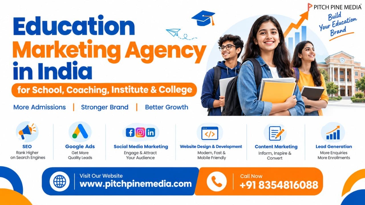 Photo shared by Pitch Pine Media: Discover how an Education Marketing Agency in India can help schools, coaching centers, and educatio