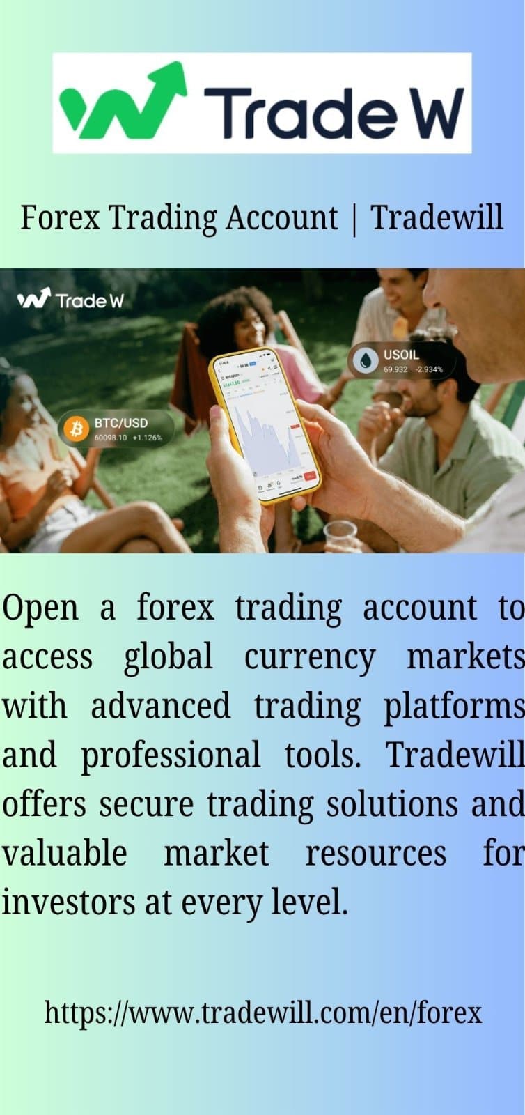Photo shared by business service: Forex Trading Account | Tradewill

Open a forex trading account to access global currency markets 