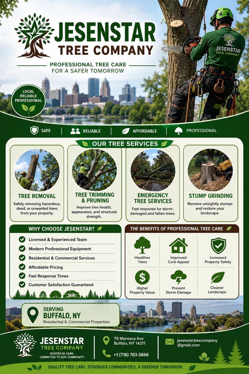 Photo shared by JesenStar Tree Company: Expert Tree Care for Safe and Healthy Landscapes

Keep your trees healthy and your property safe w