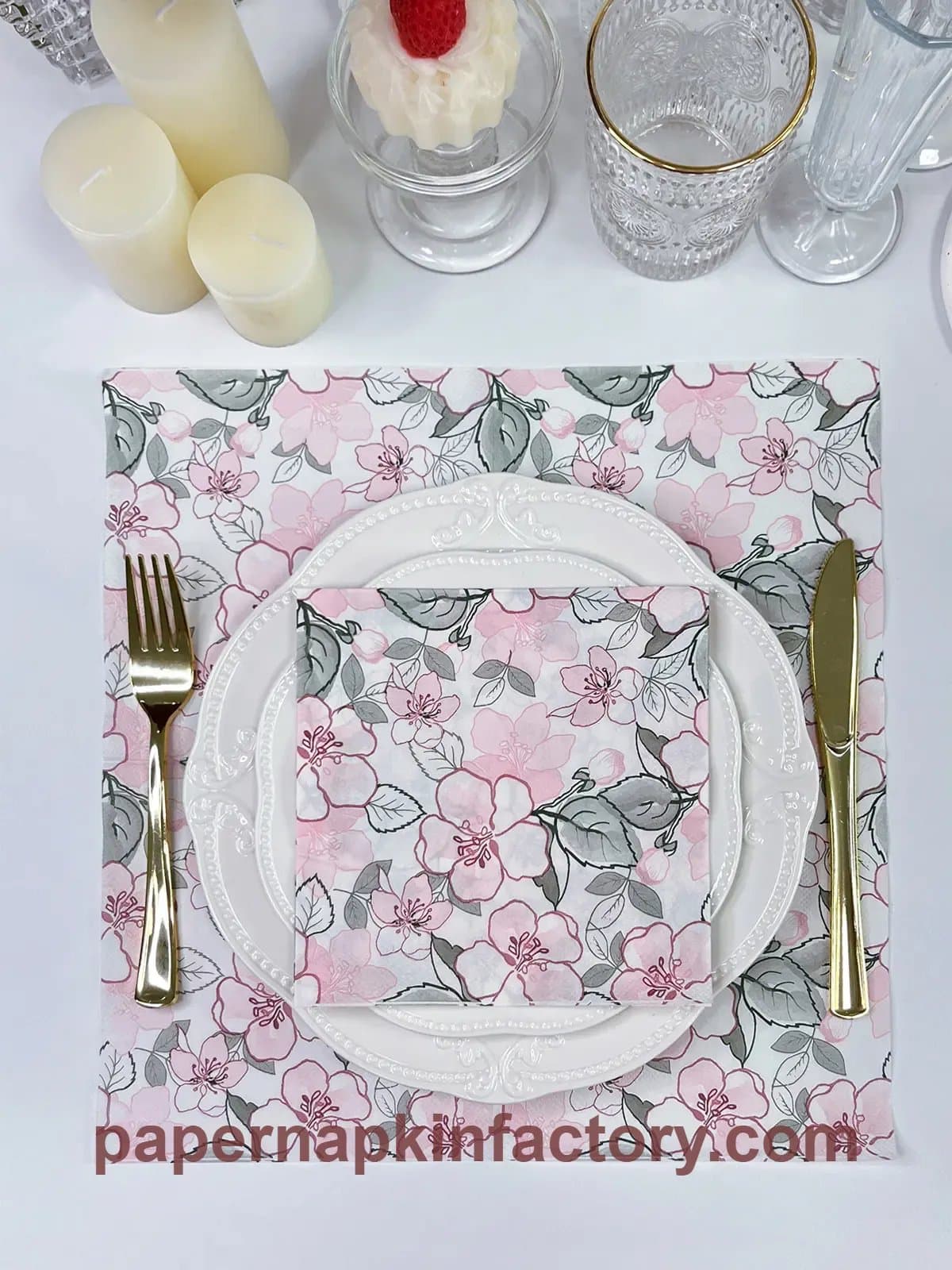 Photo shared by paesd paesd: When an event date is approaching, customized paper napkins need to move through design, material pr