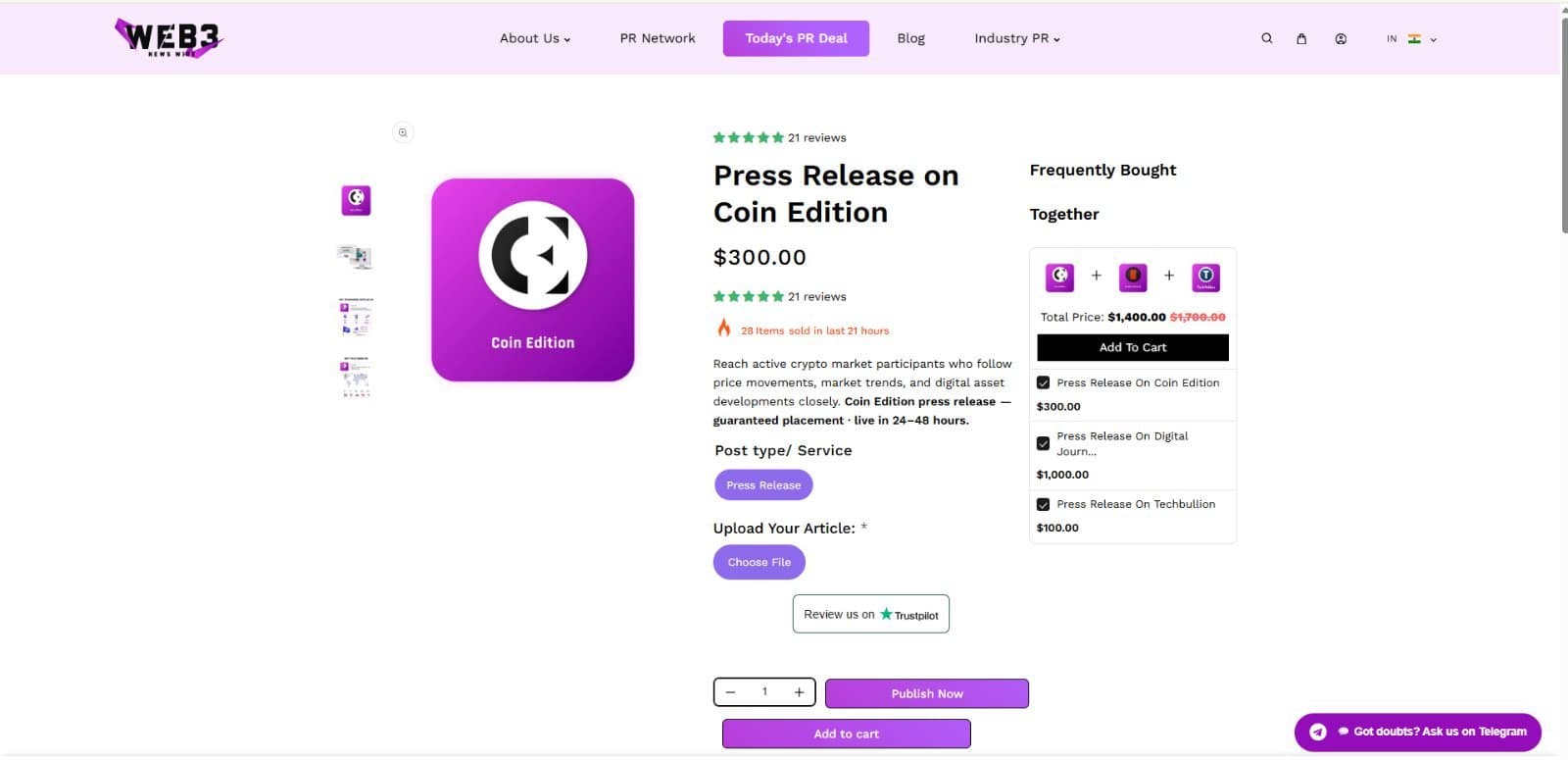 Photo shared by aniseisley: Press Release on Coin Edition: What You Can Say About Price