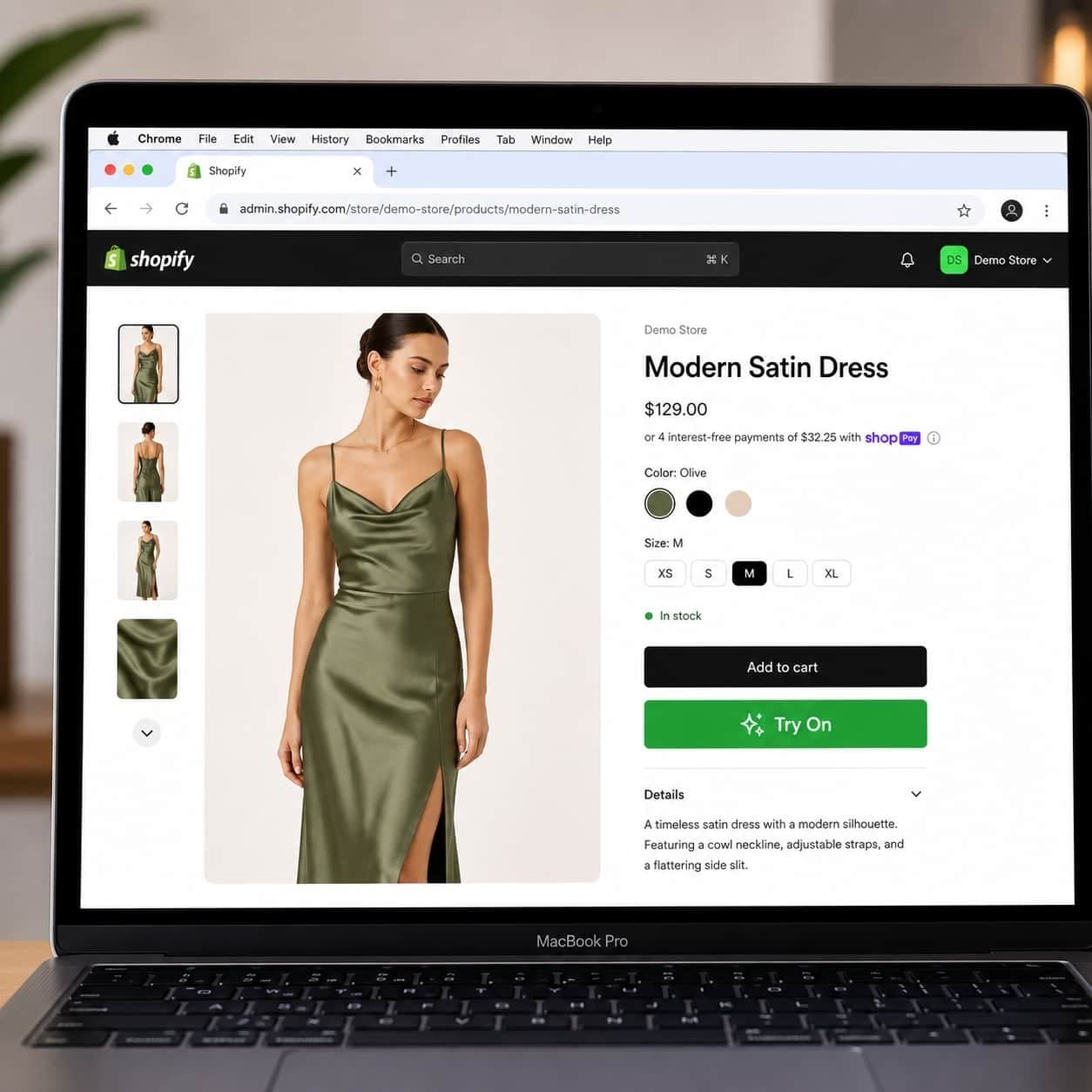 Photo shared by tryoncloud: An AI dress changer allows shoppers to visualise a dress on their own photograph without physically 