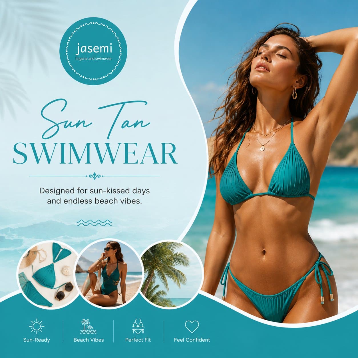 Photo shared by jasemi: Premium Sun Tan Swimwear for Summer Adventures
Elevate your summer wardrobe with fashionable sun ta