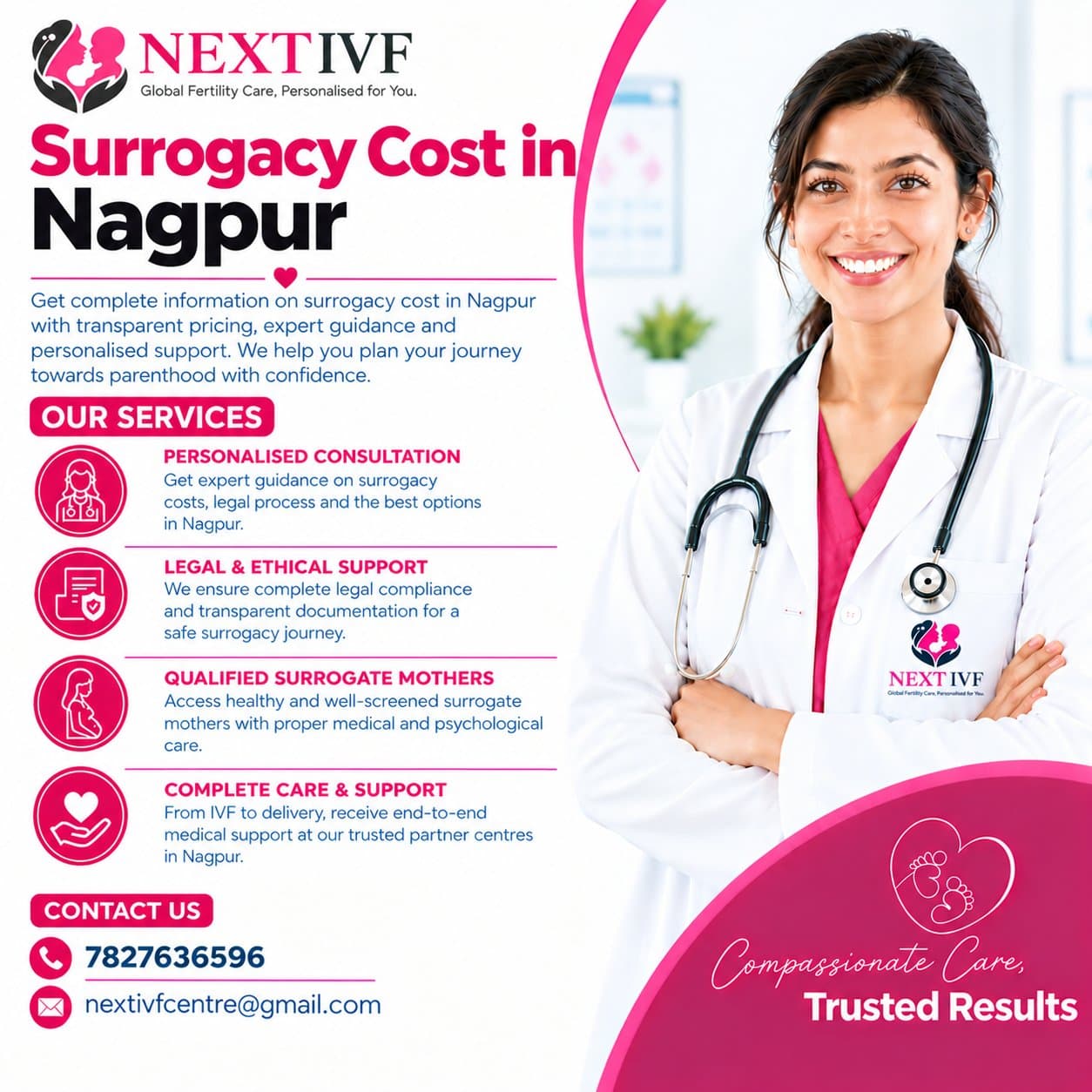 Photo shared by Next IVF: 💖 Planning Your Parenthood Journey? Discover Surrogacy Cost in Nagpur! 👶

Every parenthood journ