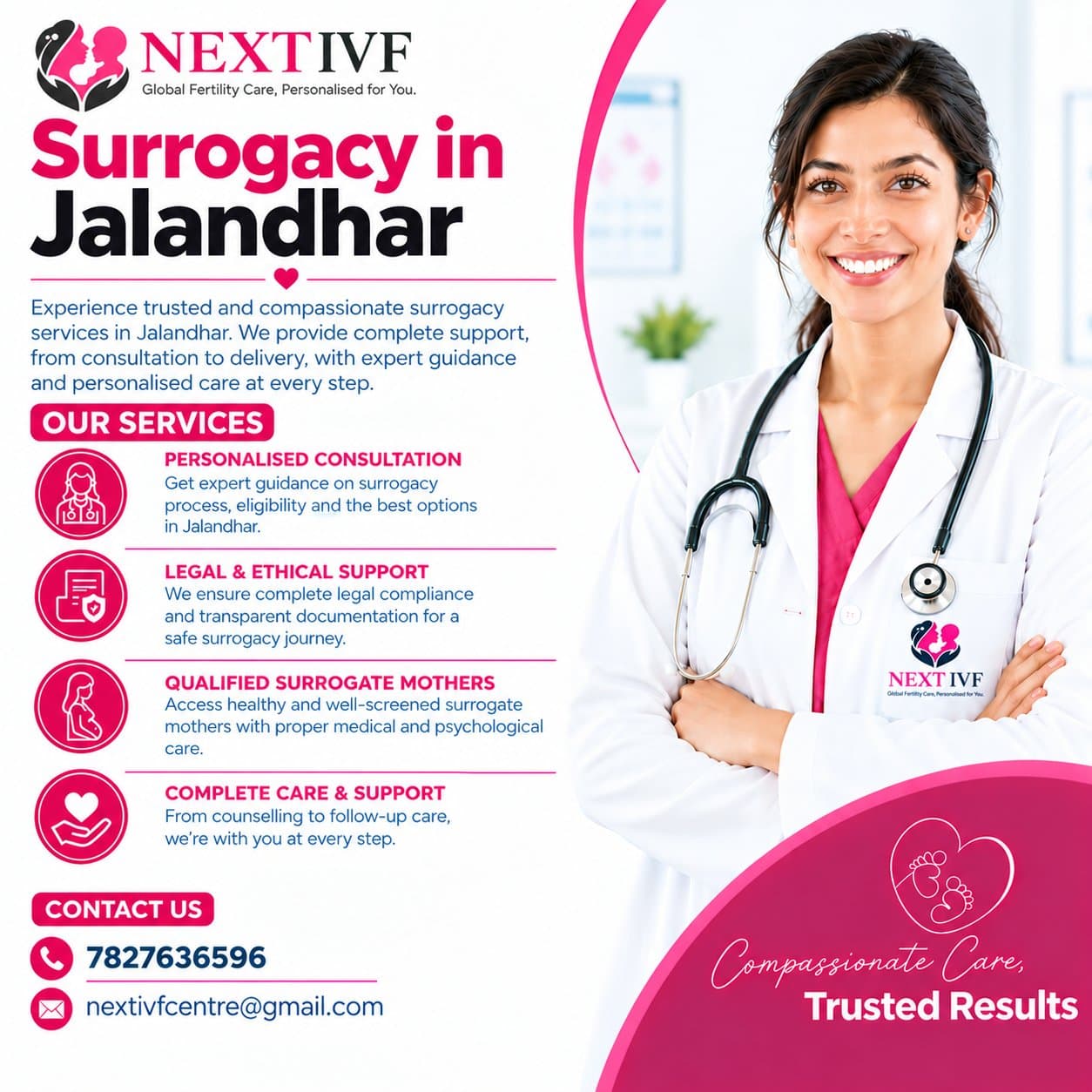 Photo shared by Next IVF: ❤️ Surrogacy in Jalandhar – Your Journey to Parenthood Starts Here! 👶✨

Dreaming of completing yo