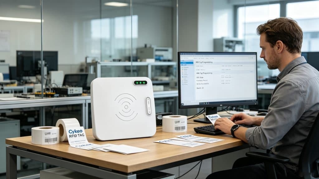 Photo shared by cykeo6688: How to program rfid tags requires an RFID reader/writer, compatible software, and encoded data setti