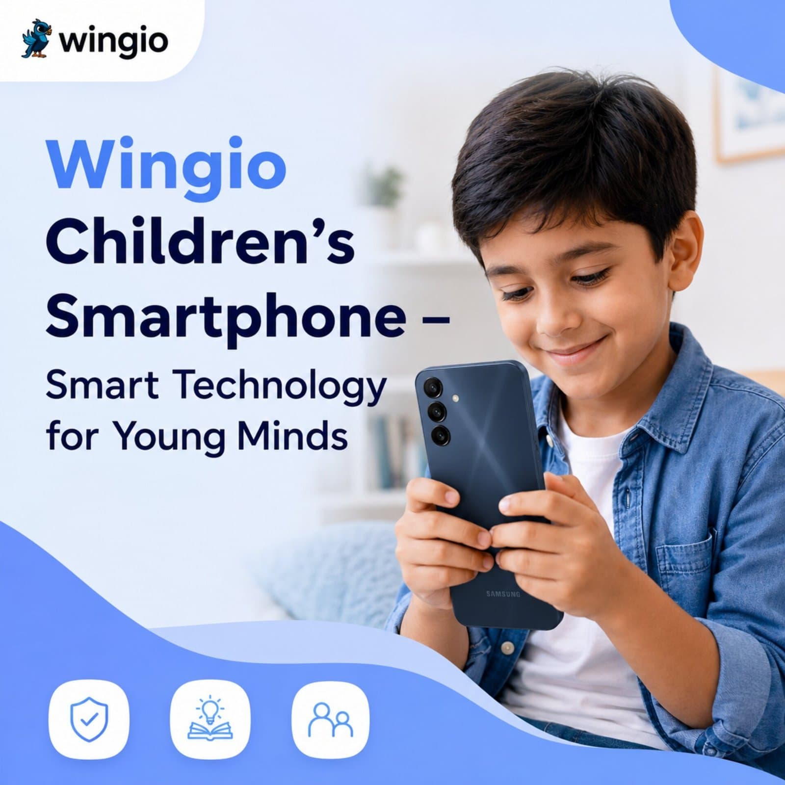Photo shared by My Wingio UK: At Wingio UK, we specialize in providing secure Kids First Phones and the best tablets for kids, eng