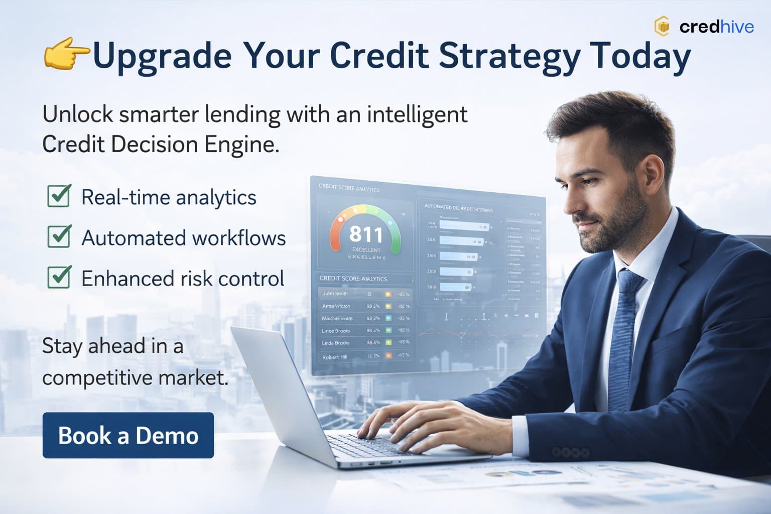 Photo shared by Credhive: Credit Decision Engine