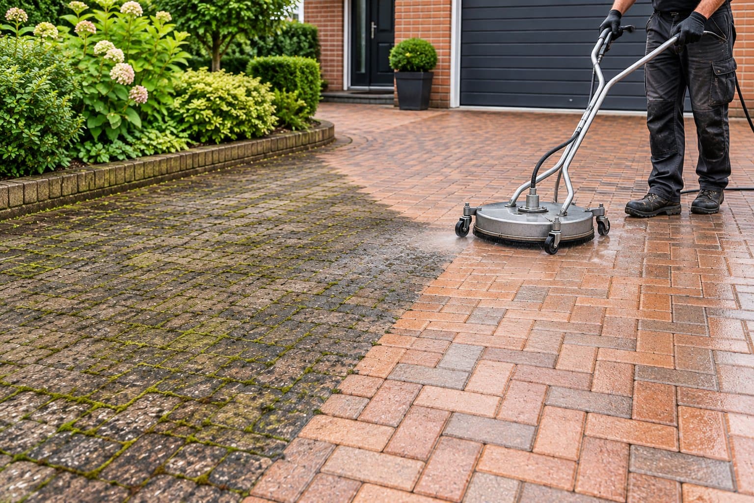 Photo shared by A&R Roof Cleaning: Driveways are exposed to changing weather conditions, vehicle traffic and everyday dirt, which can g