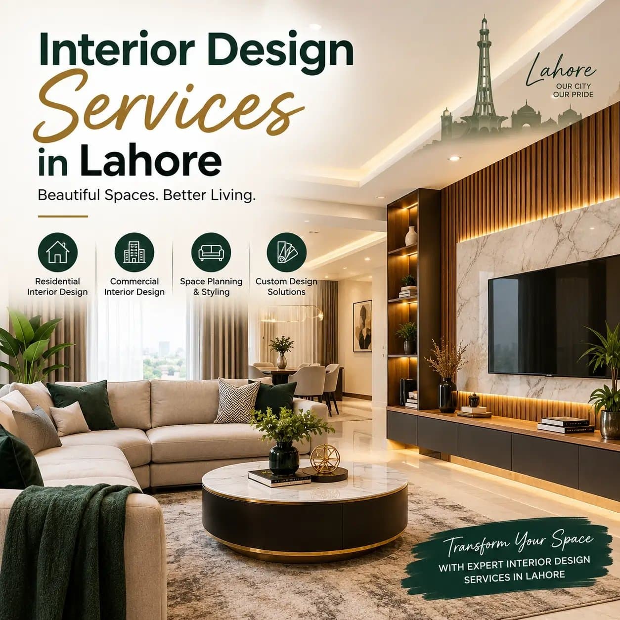 Photo shared by Shazil: Looking for the best interior designer in Lahore? A well-designed interior combines style, comfort, 