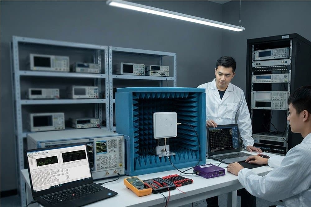 Photo shared by cykeo6688: RFID antenna testing helps verify whether an antenna can deliver stable reading performance in actua