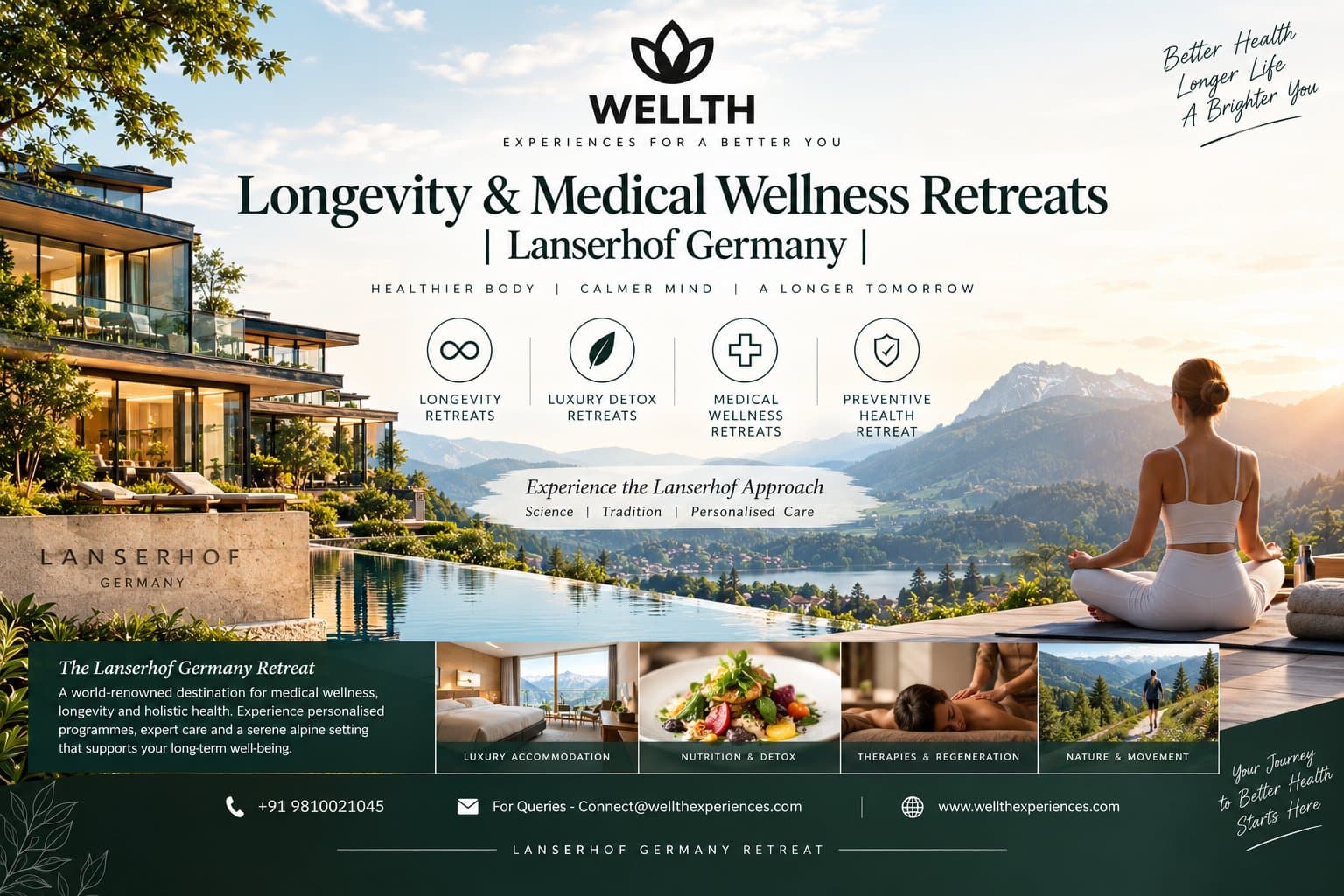 Photo shared by Wellth: Longevity & Medical Wellness Retreats | Lanserhof Germany



Explore longevity retreats, luxury 