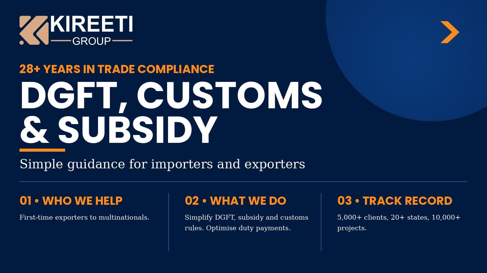 Photo shared by kireetigroups: Top DGFT, CA, Customs, GST, Subsidies | Kireeti Consultants
Kireeti Consultants has been a trusted