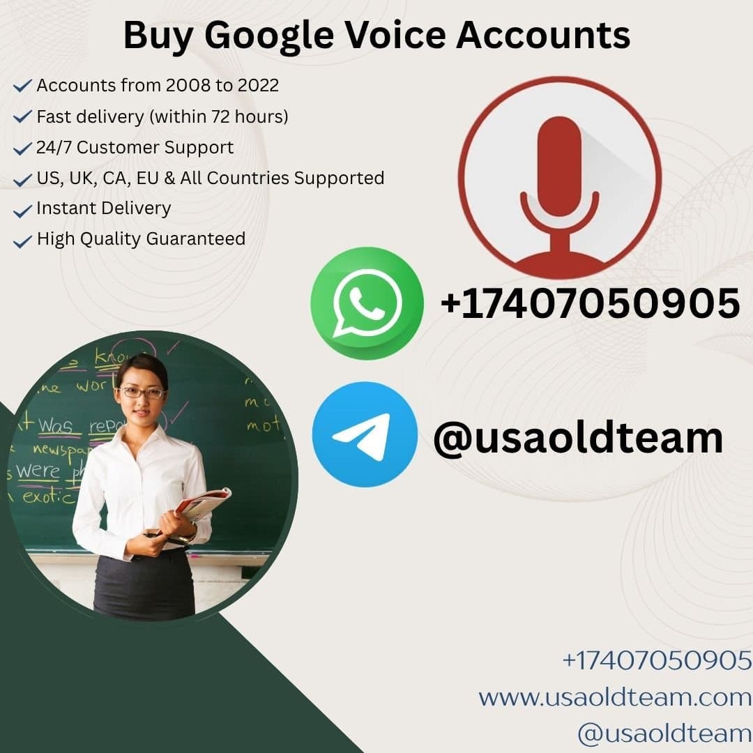 Photo shared by Buy Old Gmail Accounts: Platforms Buy Google Voice Accounts
https://usaoldteam.com/product/get-google-voice-accounts/
Cont
