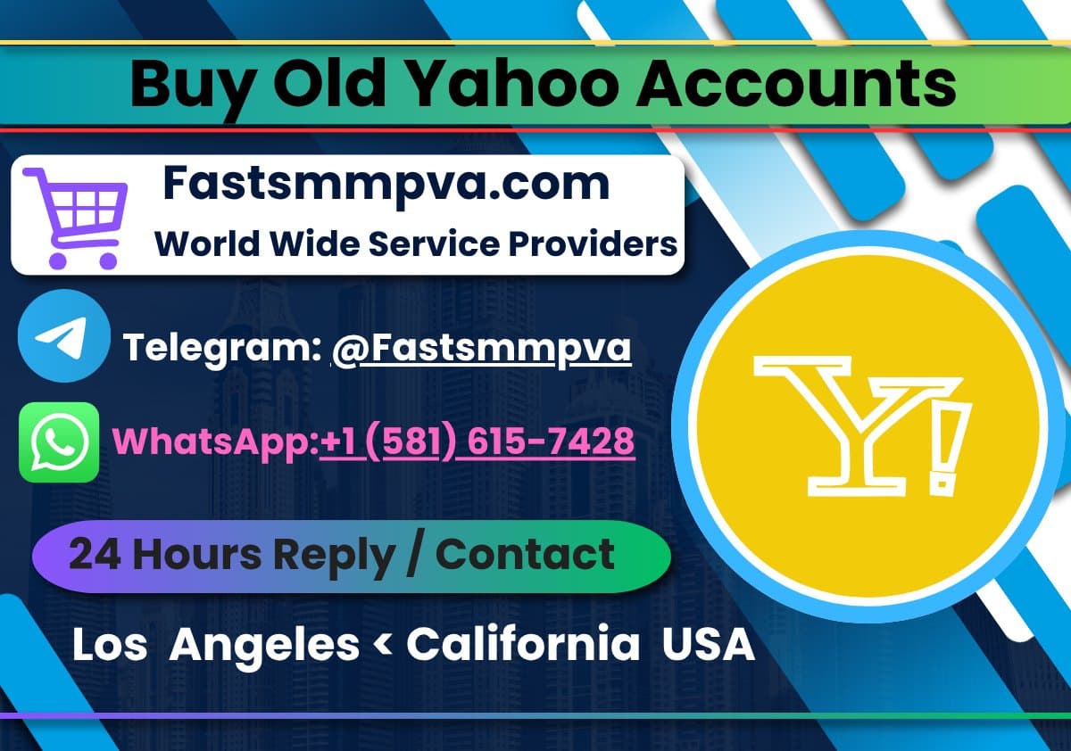 Photo shared by Fastsmmpva: Buy Old Yahoo Accounts
https://fastsmmpva.com/product/buy-old-yahoo-accounts/
Telegram: @fastsmmpv