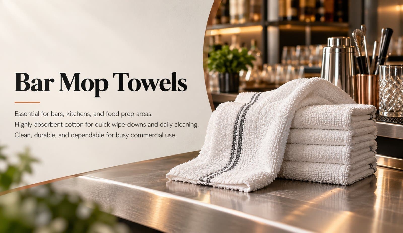Photo shared by Towel Hub: A busy restaurant kitchen rarely gets a break from spills, splashes, greasy countertops, and constan