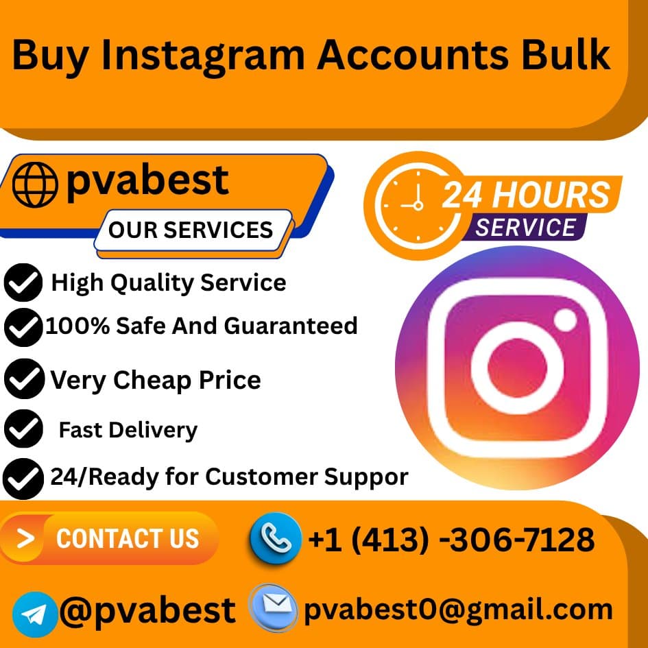 Photo shared by Top 33 Platforms to Buy Aged Gmail Accounts in the USA: #Buy Instagram Accounts Bulk
Buy Instagram Accounts Bulk
Our Website Link:https://pvabest.com/prod