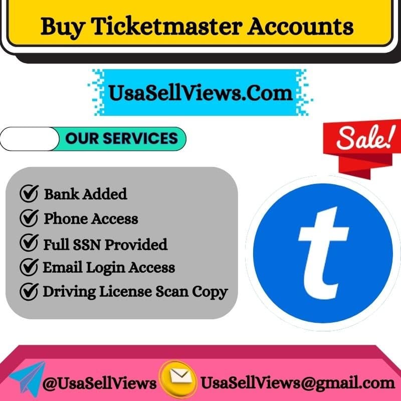 Photo shared by Buy Verified Trustpilot Reviews: https://usasellviews.com/product/buy-ticketmaster-accounts/
#Buy Ticketmaster Accounts
Buy Ticke