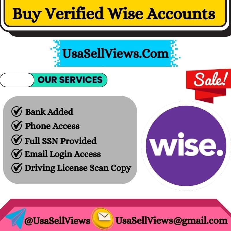 Photo shared by Buy Verified Trustpilot Reviews: https://usasellviews.com/product/buy-verified-wise-accounts/
#Buy Verified Wise Account
Buy Veri