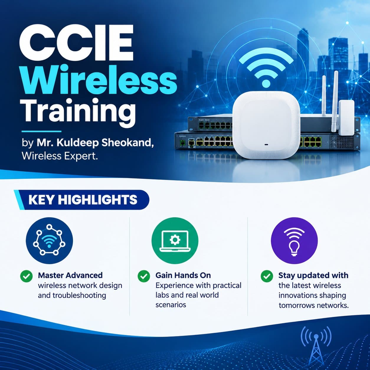 Photo shared by gayani: CCIE Wireless Training and Certification validates expertise in advanced wireless solutions. We offe