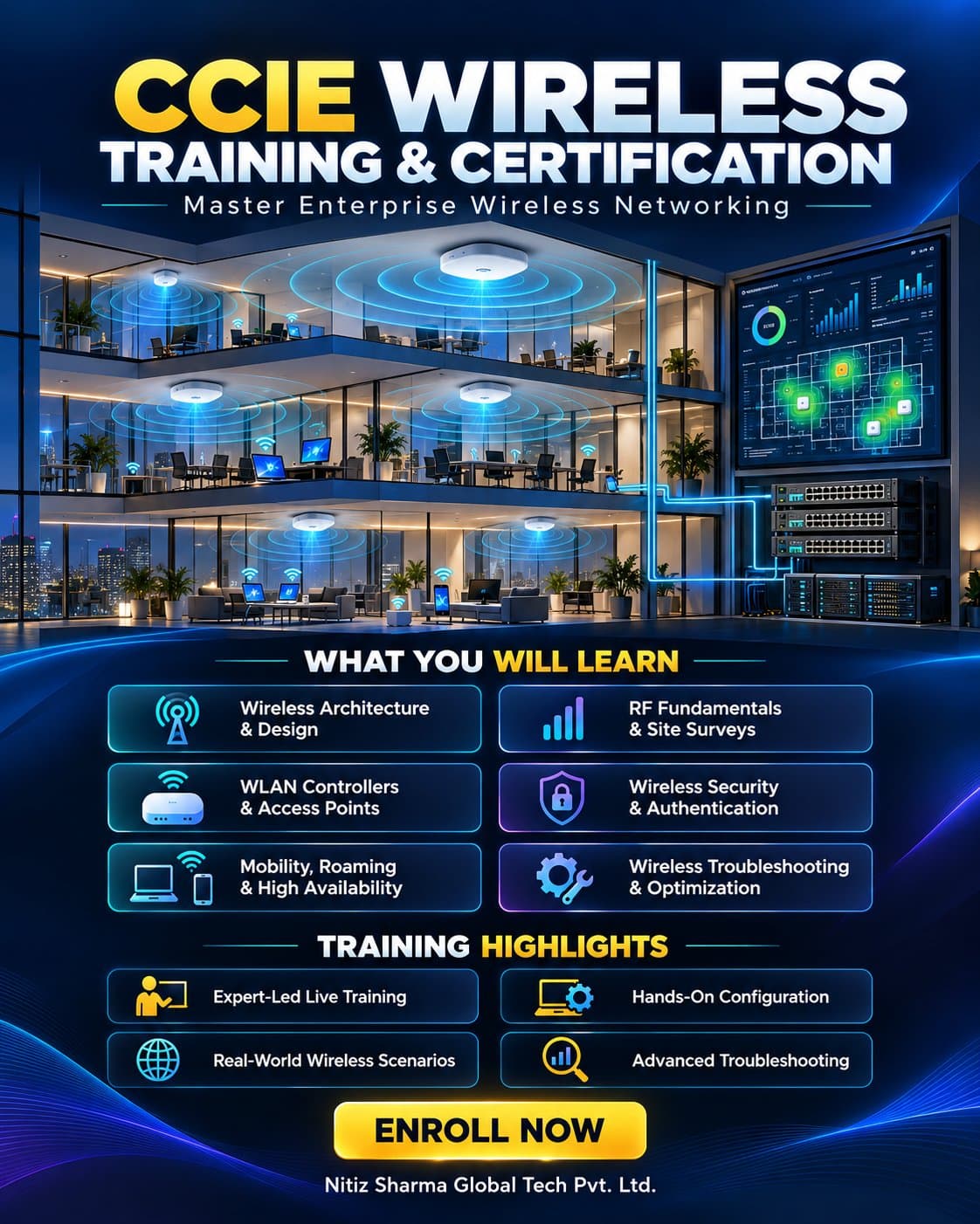 Photo shared by gayani: CCIE Wireless Training and Certification validates expertise in advanced wireless solutions. We offe