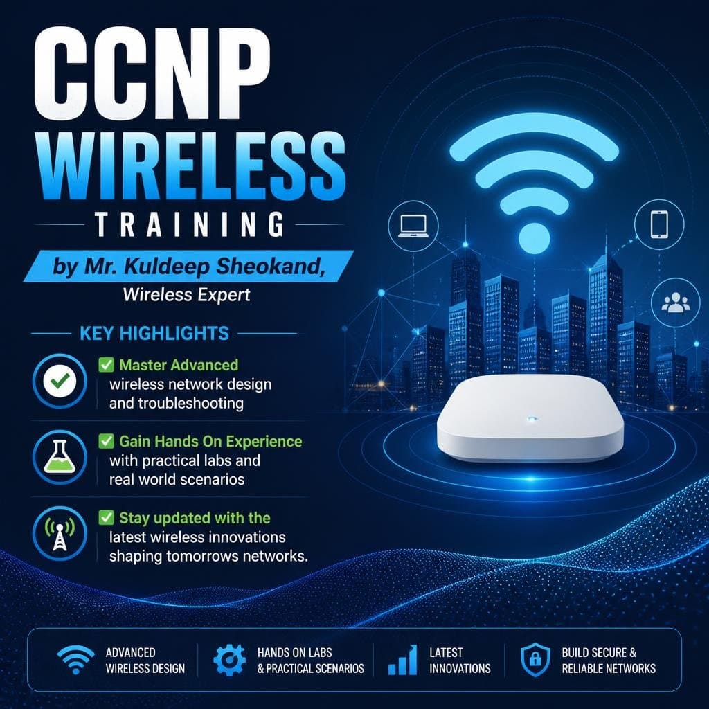 Photo shared by gayani: CCNP Wireless Training and Certification provides in-depth knowledge on designing, configuring, and