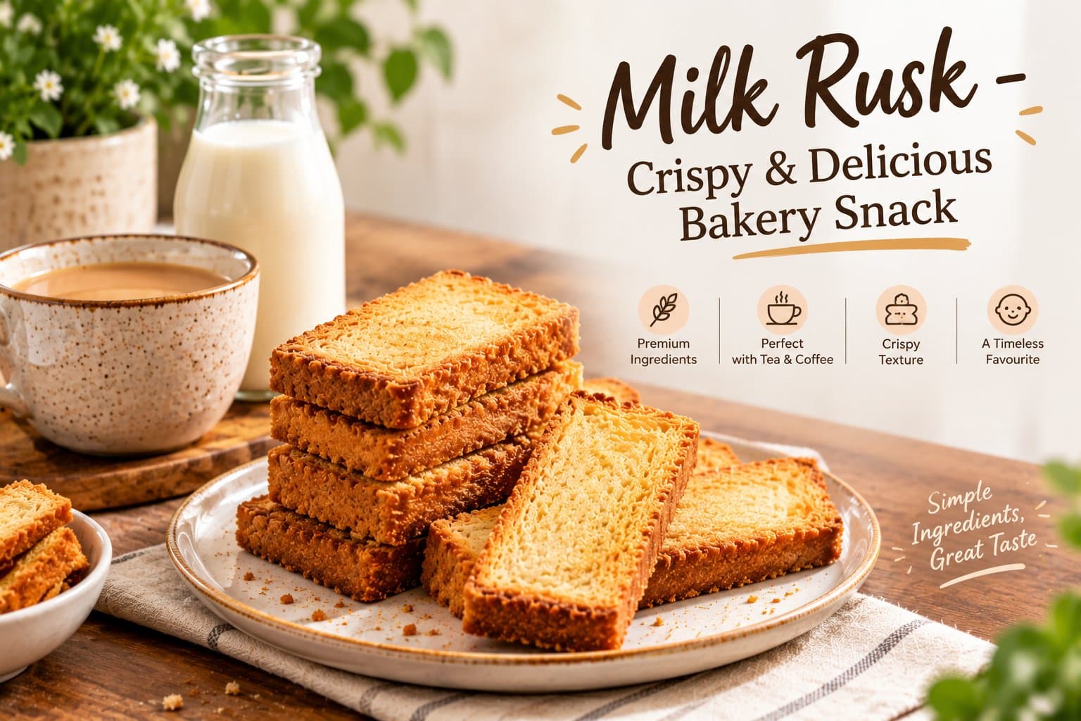 Photo shared by DoonMemories: Milk Rusk – Crispy & Delicious Bakery Snack
Enjoy the rich, crunchy taste of freshly baked Milk R
