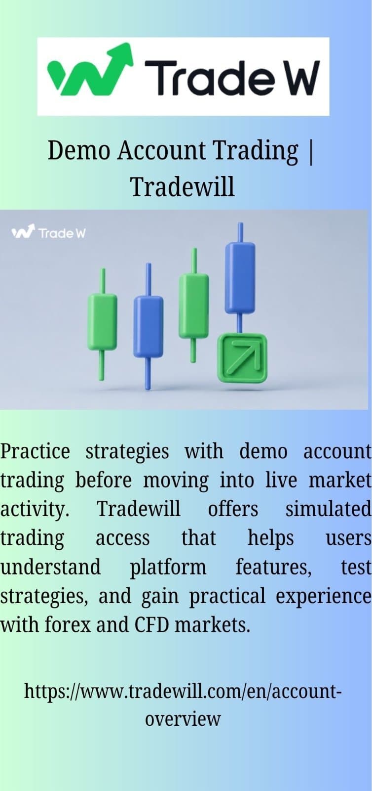 Photo shared by Online Business Service: Demo Account Trading | Tradewill
Practice strategies with demo account trading before moving into