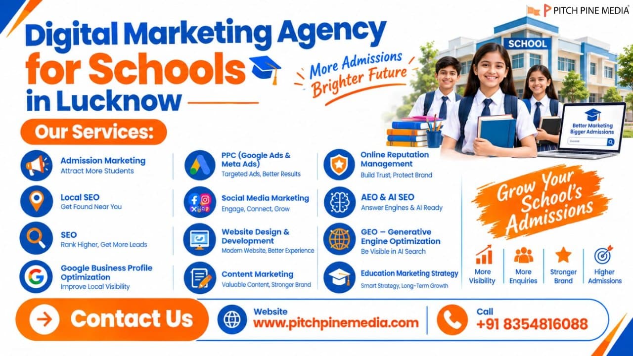 Photo shared by Pitch Pine Media: Choosing the right Digital Marketing Agency for Schools in Lucknow can help educational institutions