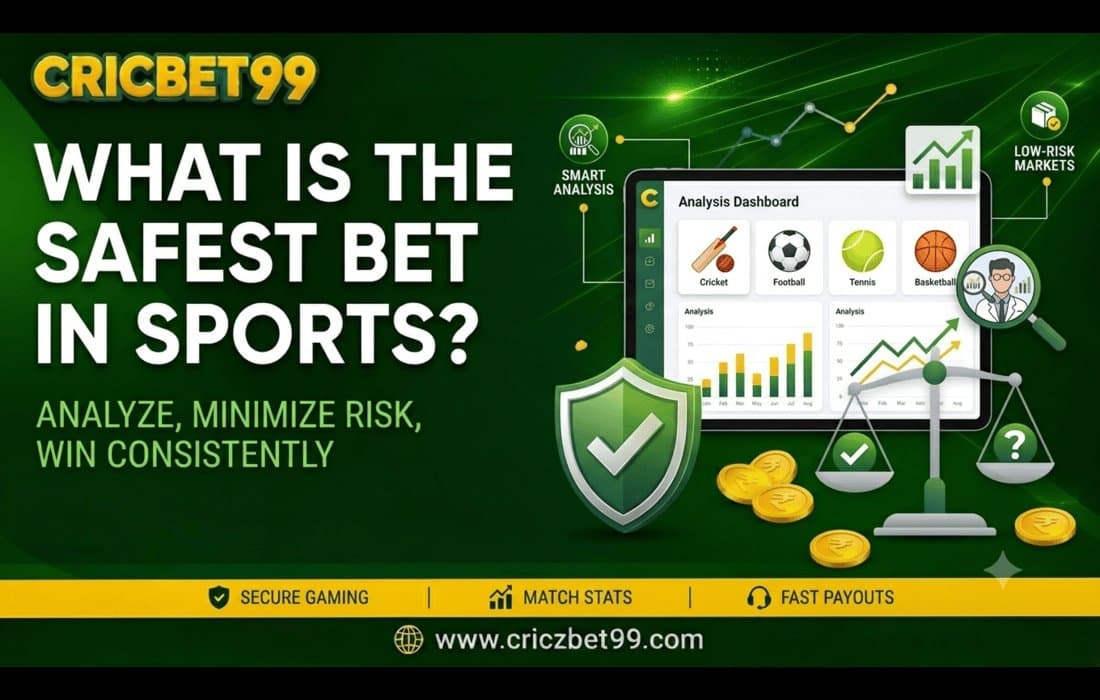 Photo shared by Cricbet99: ๐ What Is the Safest Bet in Sports?
There is no guaranteed winning bet in sports. The lower-risk
