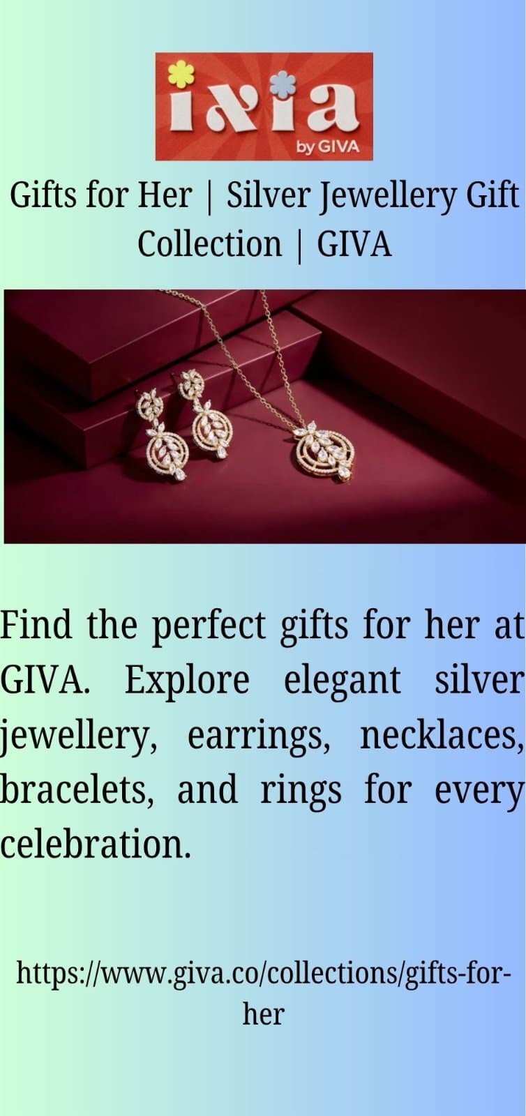 Photo shared by Heer By Giva: Gifts for Her | Silver Jewellery Gift Collection | GIVA
Find the perfect gifts for her at GIVA. E