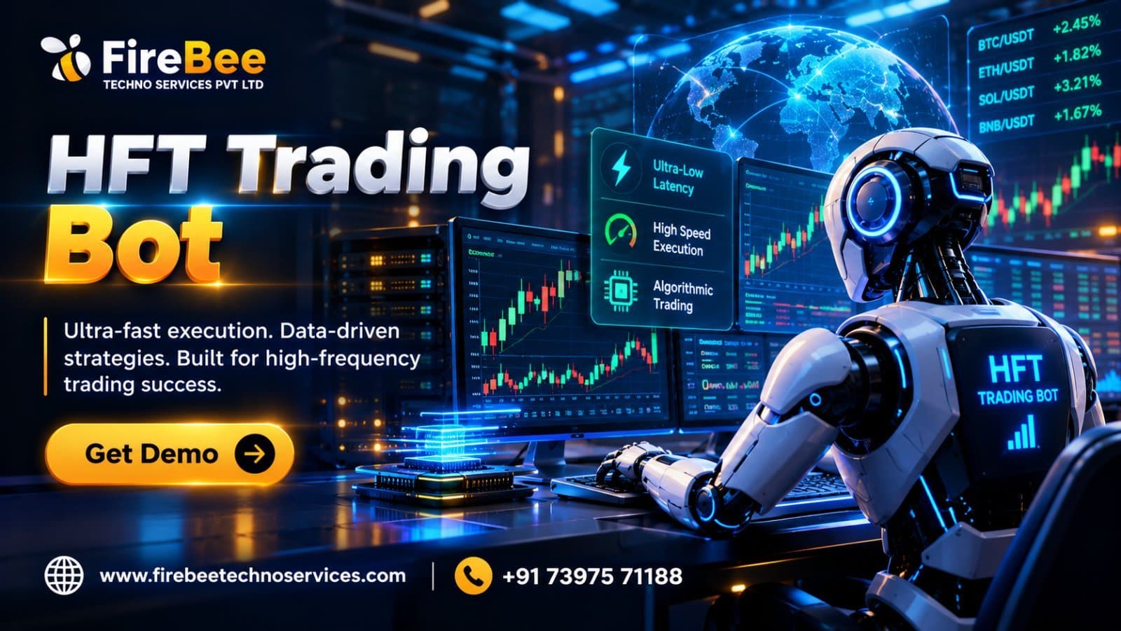 Photo shared by nelson123: Develop an HFT Trading Bot with advanced order execution capabilities for digital asset trading busi