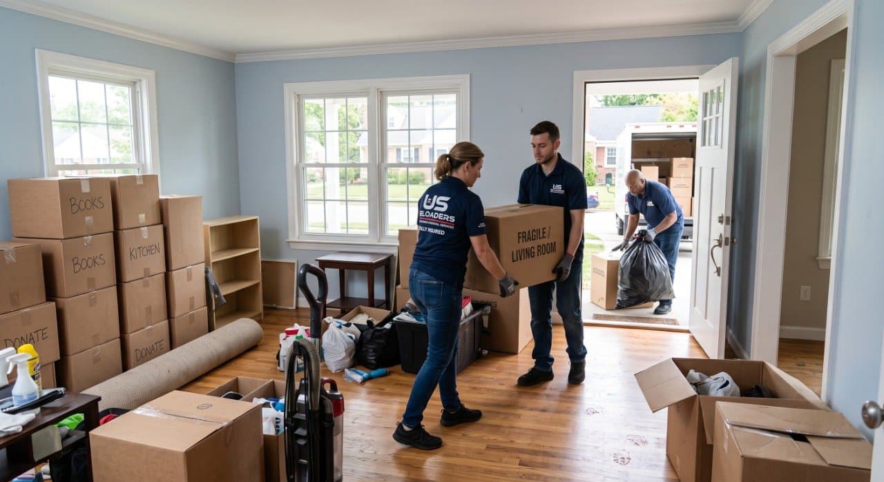 Photo shared by My Good Movers: <p>Moving into a new home is exciting, but dealing with years of accumulated belongings can quickly