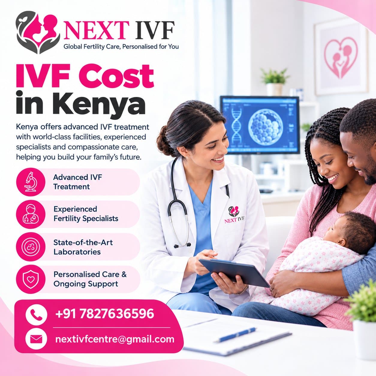 Photo shared by Next IVF: πΈ Planning Your Parenthood Journey? πΆπ
Looking for information about IVF Cost in Kenya? Next I