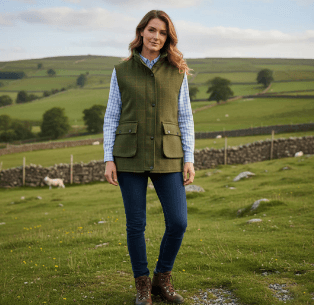 Photo shared by John Miller: Layer up in timeless rural style with the Game Technical Apparel Ladies Penrith Country Fleece Gilet