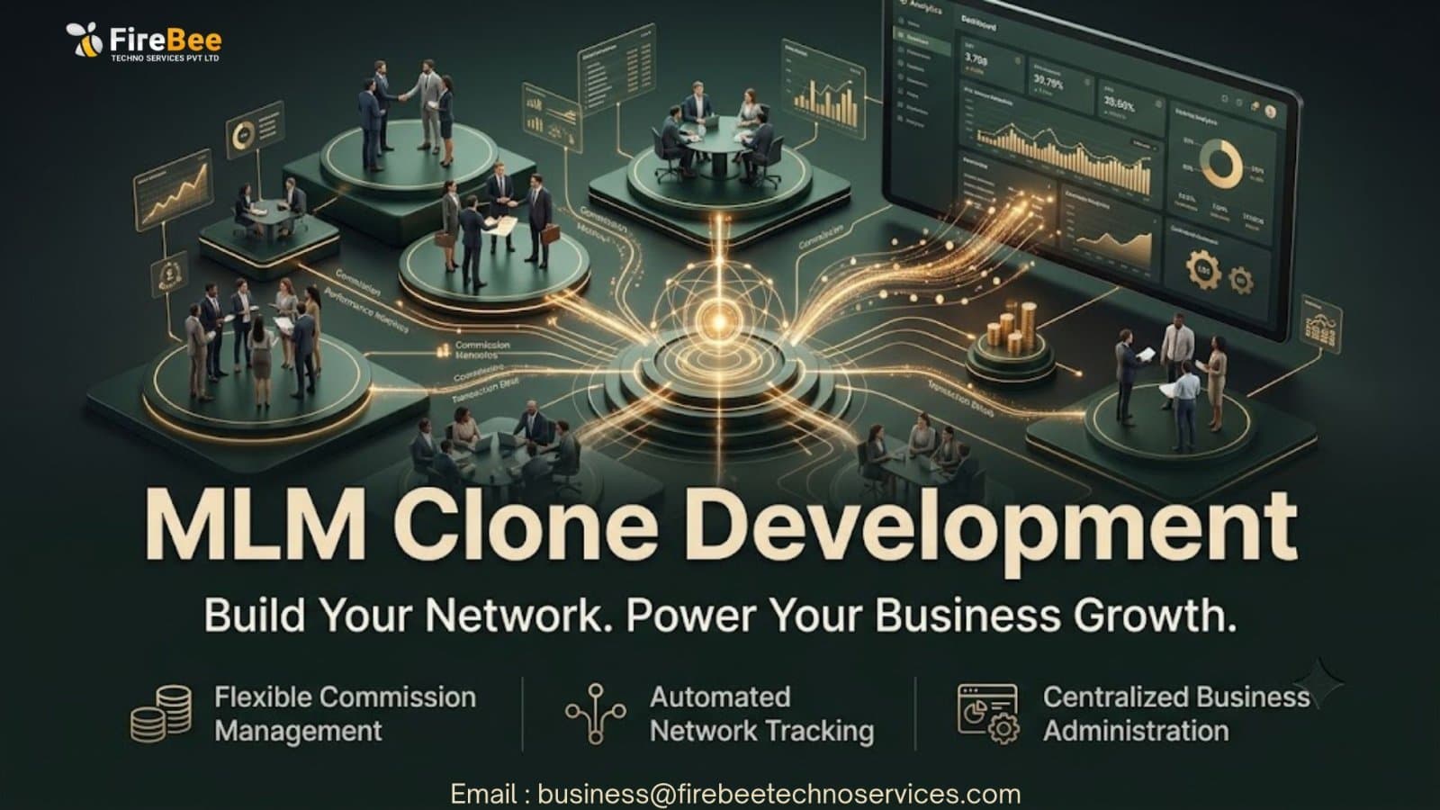 Photo shared by nelson123: Launch your business with MLM Clone Development tailored to your business model. Fire Bee Techno Ser