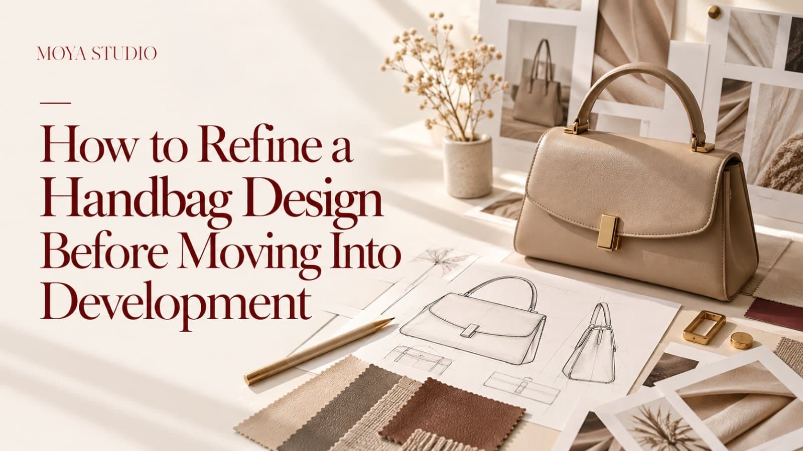 Photo shared by Moya Studio: How to Refine a Handbag Design Before Moving Into Development
What should you review before develop