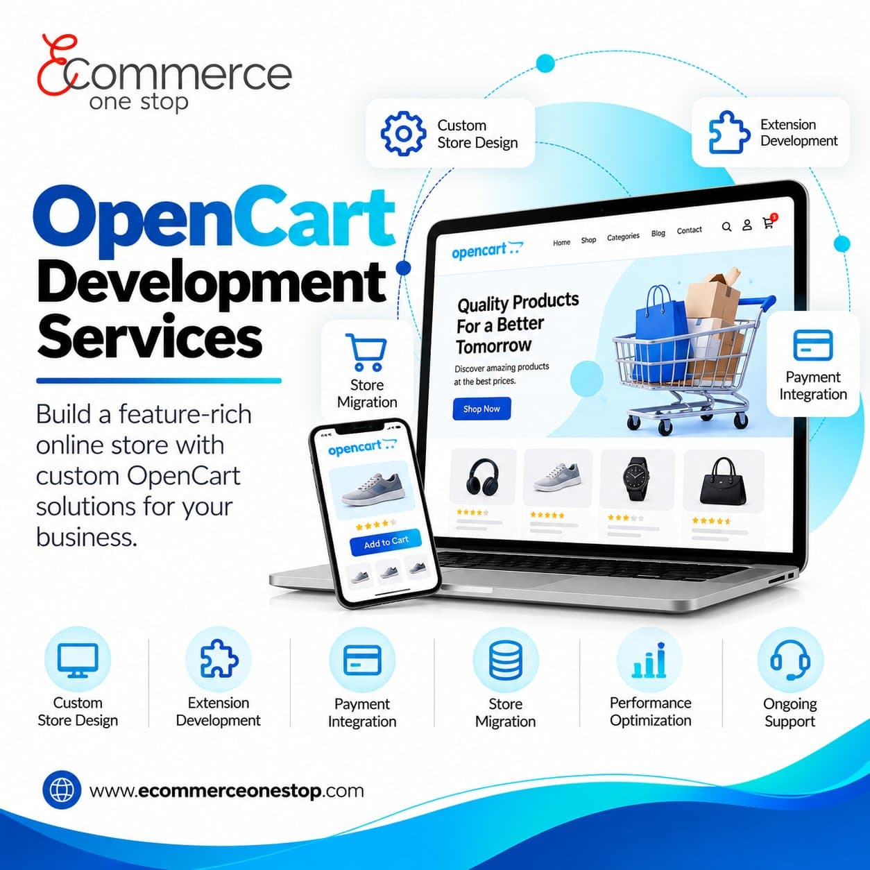 Photo shared by EcommerceOneStop: Build an online store that fits your products and sales process with EcommerceOneStop’s OpenCart dev