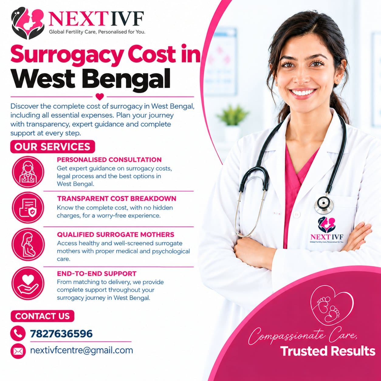 Photo shared by Next IVF: ๐ Surrogacy Cost in West Bengal โ Your Journey to Parenthood Starts Here! ๐ถโจ
Dreaming of comple