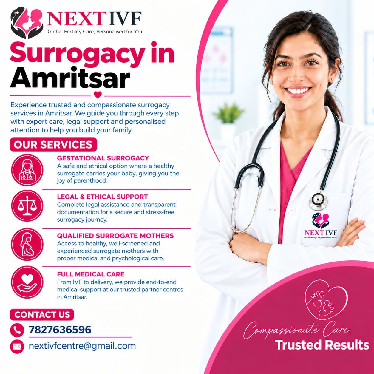 Photo shared by Next IVF: 💖 Surrogacy in Amritsar – Your Journey to Parenthood Starts Here! 👶✨
Every family begins with a
