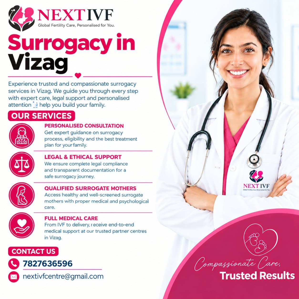 Photo shared by Next IVF: ๐ Surrogacy in Vizag โ Your Journey to Parenthood Begins with Hope! ๐ถ
Building a family can be