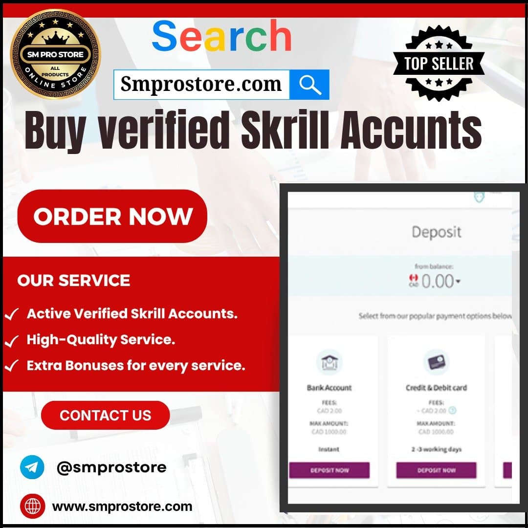 Photo shared by Buy GitHub Accounts: Buy Verified Skrill Accounts
šVisit Now: {š-https://smprostore.com/product/buy-verified-skrill-ac