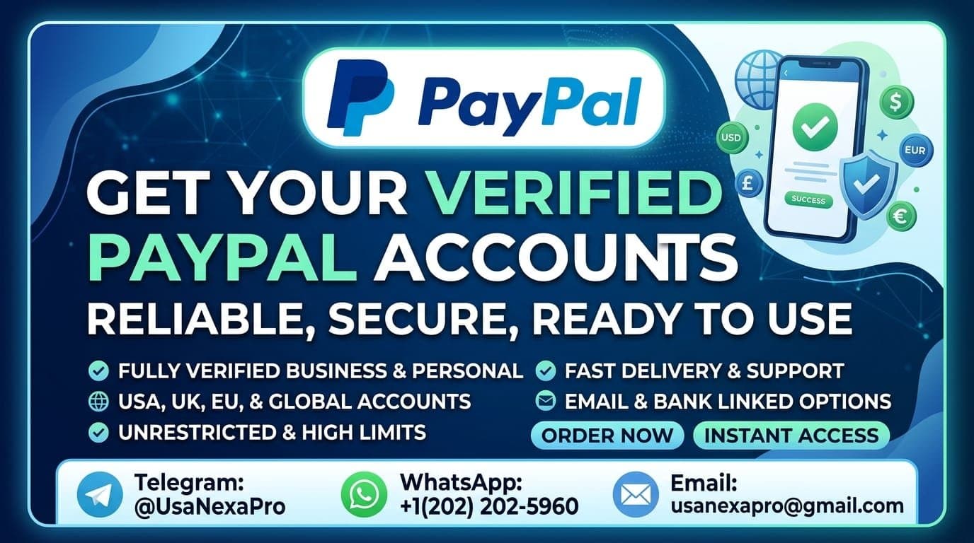Photo shared by Email Accounts Providers: Buy Verified PayPal Accounts
➥24-Hour Reply/ (Contact Us)
💥🔰↪️➤ Contact Us Now
💥🔰↪️➤ Telegram
