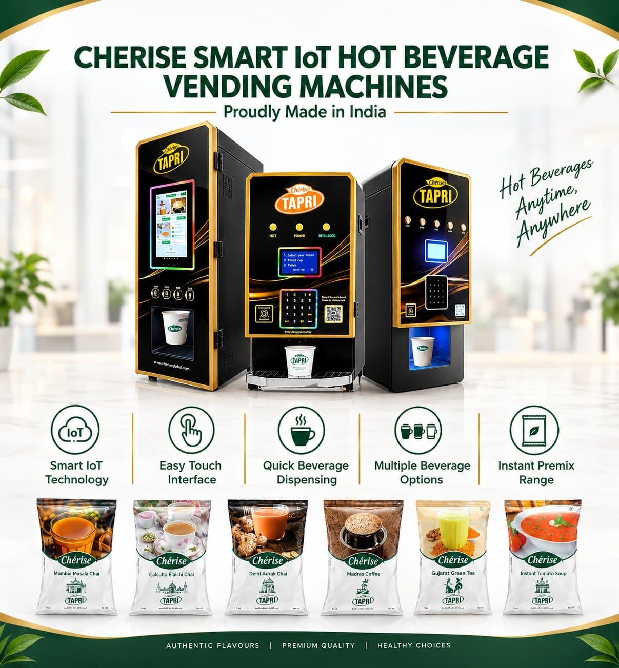 Photo shared by CheriseGlobal: Cherise IoT Based Hot Beverage Vending Machine: Smart Technology, Benefits and Applications
In to