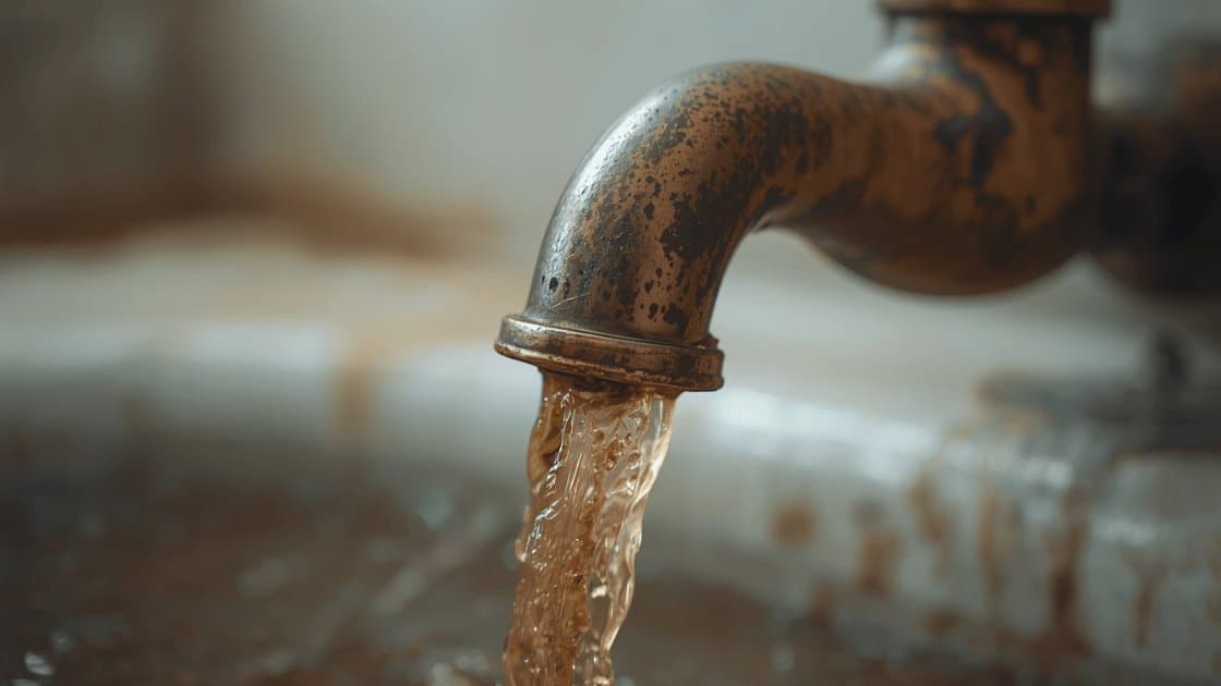 Photo shared by Nuflow DFW: Turning on the tap and seeing brown, yellow, or rusty water is alarming, and the first question is a